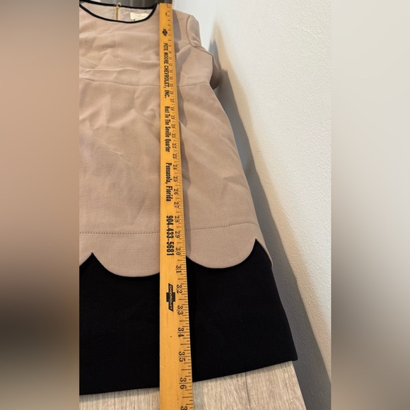 Kate Spade New York Sponge Crepe Scallop Short Sleeve Dress Chic Career Size 10 - Picture 4 of 10